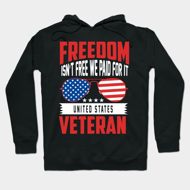 Funny 4th of July Veteran Hoodie by Banned Books Club